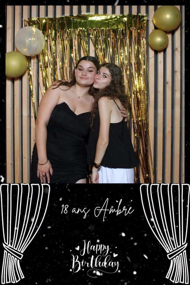 Un photobooth pour immortaliser des 18 ans