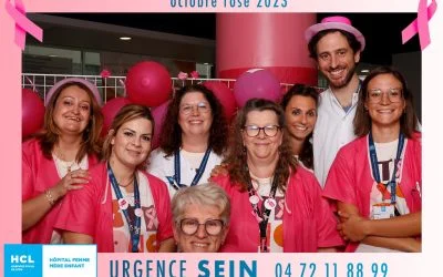 Un Photobooth pour Octobre Rose à l&rsquo;Hôpital Femme Mère Enfant de Lyon