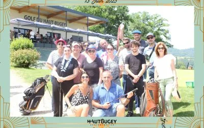 Animation photobooth pour une journée cohésion d’équipe au Golf du Haut Bugey : une expérience qui marque les esprits