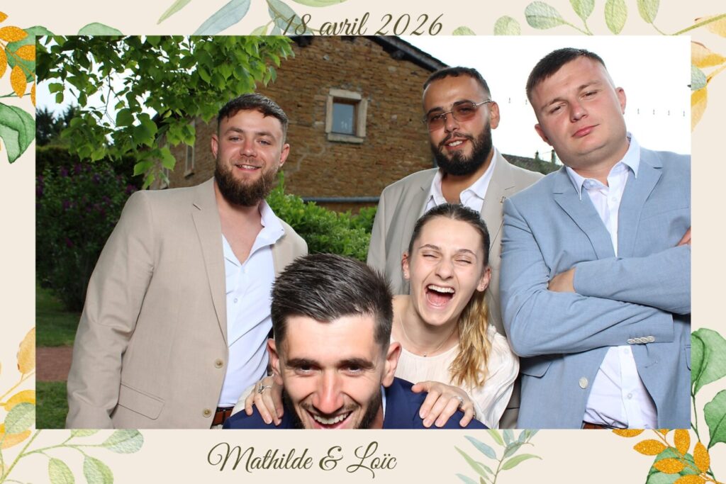 photobooth mariage Ain invités fous rires